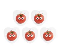 5 Pieces Car Air Freshener I Love You from My Head Tomatoes Printed Car Aromatherapy Tablets Scented Cards Hanging Scented Cards Rearview Mirror Pendant
