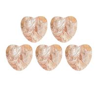 5 Pieces Car Air Freshener Light Peach And Brown Printed Car Aromatherapy Tablets Scented Cards Hanging Scented Cards Rearview Mirror Pendant