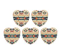 5 Pieces Car Air Freshener Native American Printed Car Aromatherapy Tablets Scented Cards Hanging Scented Cards Rearview Mirror Pendant