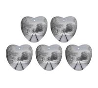 5 Pieces Car Air Freshener Snowy Train Tracks Printed Car Aromatherapy Tablets Scented Cards Hanging Scented Cards Rearview Mirror Pendant