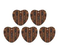 5 Pieces Car Air Freshener Traditional African Design Pattern Printed Car Aromatherapy Tablets Scented Cards Hanging Scented Cards Rearview Mirror Pendant