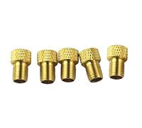 5 Pieces Car Bike Tire Tube Pump Presta to Schrader Valve Converter Adapter C, reticulate