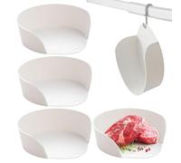 5 Pieces Chopping Board Side Dish Plate, Food Prep Containers For Cutting Board Corner, Food Meal Prep Bowls, Home Kitchen Vegetable Fruit Container Serving Tray