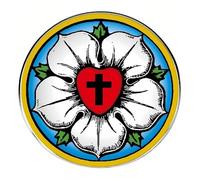 5 Pieces Christian Faith Badge Brooch Martin Luther Lutheran Salvation Cross Heart Rose Lapel Pin Church Workship Gift