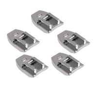 5 Pieces, Concealed Invisible Zipper Presser Foot for Brother Janome Singer Juki Sewing Machines, Low Shank Snap-On