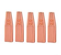 5 Pieces Copper Welding Nozzle Double Wire Guide 1.0/1.2/1.6/2.0mm for CQWY SUP21S Welding Head Low Emission for Healthier Work Environment (2.0)