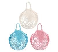 5 Pieces Cotton Mesh Bags, Large Capacity Shopping Bags, Simple Storage Bags Can Store Vegetables, Fruits, King and Toys.