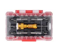 5 Pieces Countersink Drill Bits Set, 82 Degree Screw Countersunk Drill with Adjustable Depth Stop, High Speed Steel HSS Head for Woodworking, Compatible with Hand Drill, Rechargeab