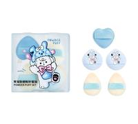 5 Pieces Creative Sponge Powder Puff Concealer Applicator for Even Powder Distribution and Smooth Face Cosmetic Wet and Dry Sponge
