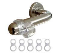 5 Pieces Door Handle Stopper - Stops Bump - Bumper Wall Guard - Protector Small Clear - Rubber - Transparent Colour Silicone for Bathroom, Bedroom, Office, Kitchen, Toilet, Living Room