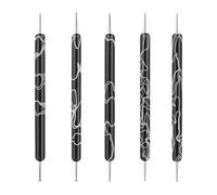 5 Pieces Double-Ended Stainless Steel Dots on Nails Pen for Decoration for for Home Salon Women and Professional Enthusiasts