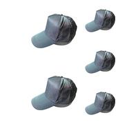5 Pieces ESD Anti-Static Sun Caps with Hard Brim - Static-Safe Baseball Hats for Cleanrooms & Industrial Work (Grey)