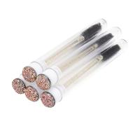 5 Pieces Eyelash Brush Adults Dustproof Single Use Eyebrow Eyelashes Brushes Makeup Tool Beauty Supplies Rose Golden Style 1