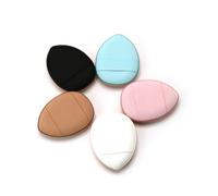 5 PIECES Finger-size Mini Make-up Powder Puff Foundation Sponge Loose powder cosmetic powder puff with strap Powder puff with air cushion suitable for women and Attractive processing