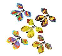 5 Pieces Flying Butterfly Clockwork Butterfly for Birthday Greeting Cards Bookmark Type B