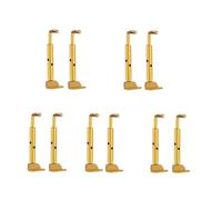 5 Pieces Gold/silver/black Chin Rest Violin 1/4 1/2 3/4 4/4 Split Small Parts As Replacement Accessories(Color:Gold)