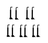 5 Pieces Gold/silver/black Chin Rest Violin 1/4 1/2 3/4 4/4 Split Small Parts As Replacement Accessories(Color:Black)