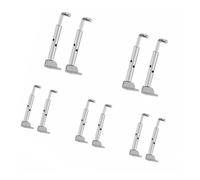 5 Pieces Gold/silver/black Chin Rest Violin 1/4 1/2 3/4 4/4 Split Small Parts As Replacement Accessories(Color:Silver)