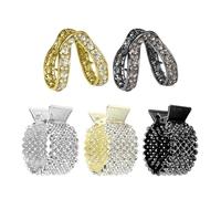 5 Pieces Hair Clips With Rhinestone Metal Clips, Ponytail Hair Clips, Hair Retainer, Stylish Headdress.