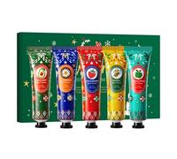 5 Pieces Hand Cream Gift Set, Christmas Edition Hand Creams, Hand Cream Gift Sets for Women, Nourishing Hand Cream Set for Birthday Mothers day Gifts