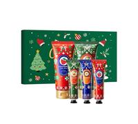 5 Pieces Hand Cream Gift Set, Christmas Edition Hand Creams, Hand Cream Gift Sets for Women, Nourishing Hand Cream Set for Birthday Mothers day Gifts (D)