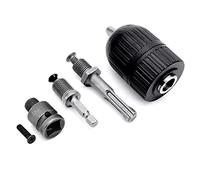 5 Pieces Heavy Duty Drill Chuck Converter Suitable for Hold Round-Shank Drill Bits Securely Quickly and Easily Lock