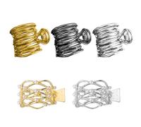 5 Pieces High Ponytail Grabber, High Ponytail Holder, Hollow Shark Clip, Non-slip Metal Clip, Fashionable Ponytail Grabber, High Ponytail Hair Clip for Ladies and Girls