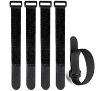 5 Pieces Hook and Loop Straps,Cable Straps,Multipurpose Securing Straps,for Headphones,Printers Laptops USB Data Cables,Tents,Sports Equipment,Plants and Tools(20 x 500mm)