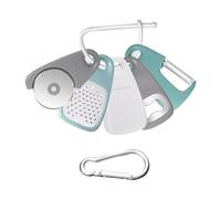 5 Pieces Kitchen Gadgets, 1 Piece White Carabiner, Multifunctional Fruit Peeler, Kitchen Accessories, Camping Essentials, Stainless Steel Camping Accessories, Camping Gear