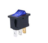 5 pieces/lot KCD1 4-pin 21 * 15mm switch boat rocker switch 6A/250V AC 10A/125V AC with red, blue, green and yellow light switch(3PIN B with lamp)