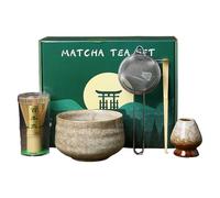 5 Pieces Matcha Accessories - Matcha Whisk Set | Japanese Tea Set | Matchaa Maker Bowl | Japanese Tea Ceremony Utensils | Matchas Whisk and Bowls for Mother's Day, Offices, Traditional Ceremony