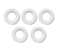 5 Pieces Metal Lamp Shade Reducer Ring for ES/E27 to BC/B22 Plate Light Fitting Lampshade Washer Adaptor Converter (White)