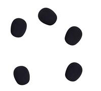 5 Pieces Mini-size Lapel Headset Microphone Windscreen, Black