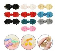 5 Pieces of Decorative Chinese Knot Buttons Perfect for Cheongsam and Creative Costuming Projects (04)