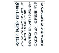 5 Pieces Of English Sentence Herbal Semi-Permanent Juice Tattoo Stickers Sweat-Proof And Waterproof