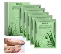 5 Pieces of Foot Mask,Foot Peel Mask,Foot Peel,Safe and Hypoallergenic,Easy to Use,Effectively Improve Dry Foot Skin,Thick Stratum Corneum,Cracked Heels,Dead Skin (Aloe Vera)