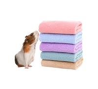 5 Pieces of Guinea Pigs Soft Blankets, Hamster Cotton Cage Liners, Small Animals Bedding Mats Bathe Towels