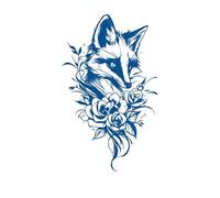 5 Pieces Of Juice Herbal Tattoo Stickers Semi-Permanent Non-Reflective Simulation Tattoo Tattoo Stickers