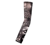 5 pieces of men's and women's universal flower arm tattoo sunscreen arm guards for summer cycling and driving ice silk(159)