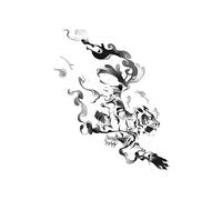 5 Pieces Of Tiger Tattoo Stickers Herbal Semi-Permanent Waterproof Long-Lasting Simulation Tattoo Juice