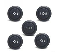 5 Pieces OnOffOn Automotive 20mm Round Rocker Switch for Dash Panel Mount SPDT 2 Way 10A 12 250V with UL94V 2 Flame Rating and Polyamide Housing