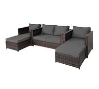 5 Pieces Outdoor Rattan Patio Furniture Set With Removable Cushions-Grey - Costway | TJ Hughes Grey