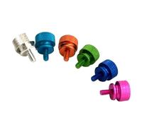 5 Pieces Per Unit. Manual Screws For GPU Brackets, Power Supplies, And Computer Case Side Panels. 12 Different Color Adjustable(Black-5PCS)