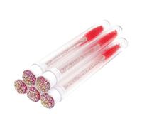 5 Pieces Portable Eyelash Brush Adults Single Use Eyebrow Brushes Makeup Tool Cosmetic Beauty Supplies Orange Red Type 1