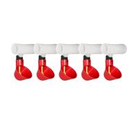 5 Pieces Poultry Water Drinking Cups for Chicken Hen Plastic Automatic Drinker 6.6x10cm, Red