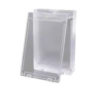 5 Pieces Professional Clear 35PT Card Protectors Closure and Precisions Grooves for Enhanced Security Trading Card Case