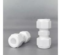 5 Pieces PTFE Reducing Union with Ferrule & Male Thread, 10mm End for Pneumatic and Hydraulic Systems(D10mm-D16mm)