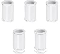5 Pieces PVC Plastc Double Female Adaptor 20MM White Conduit Adaptor for Pipes Connect/Conduit Box