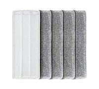5 Pieces Quick Connect Mop Pads Microfiber Mop Pads for Glass Window Toilet