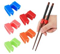 5 Pieces Reusable Chopsticks Helpers Training Chopstick Hinges Connector Easy Chopstick Trainers for Adults, Beginner, or Learner (Multicolour)